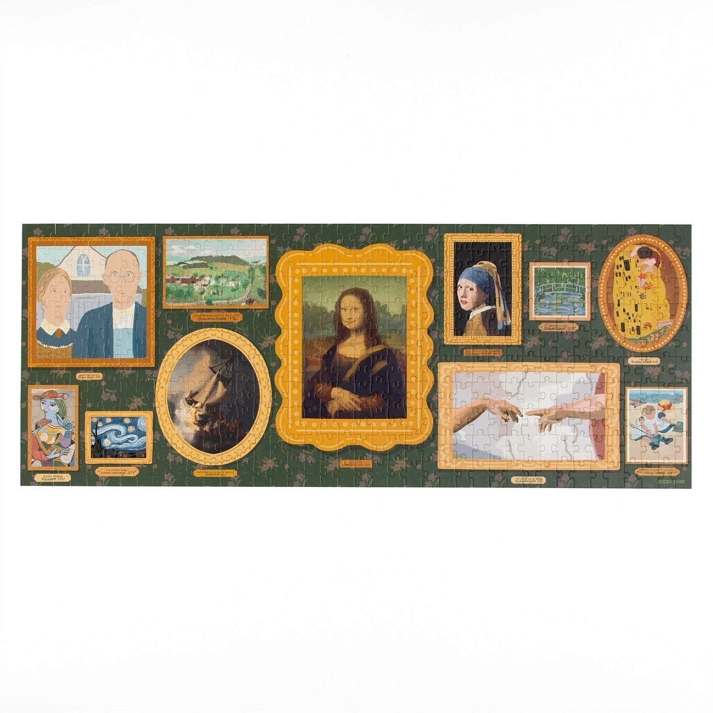 Pippi Post - Famous Works of Art - 400 Piece Panoramic Jigsaw Puzzle
