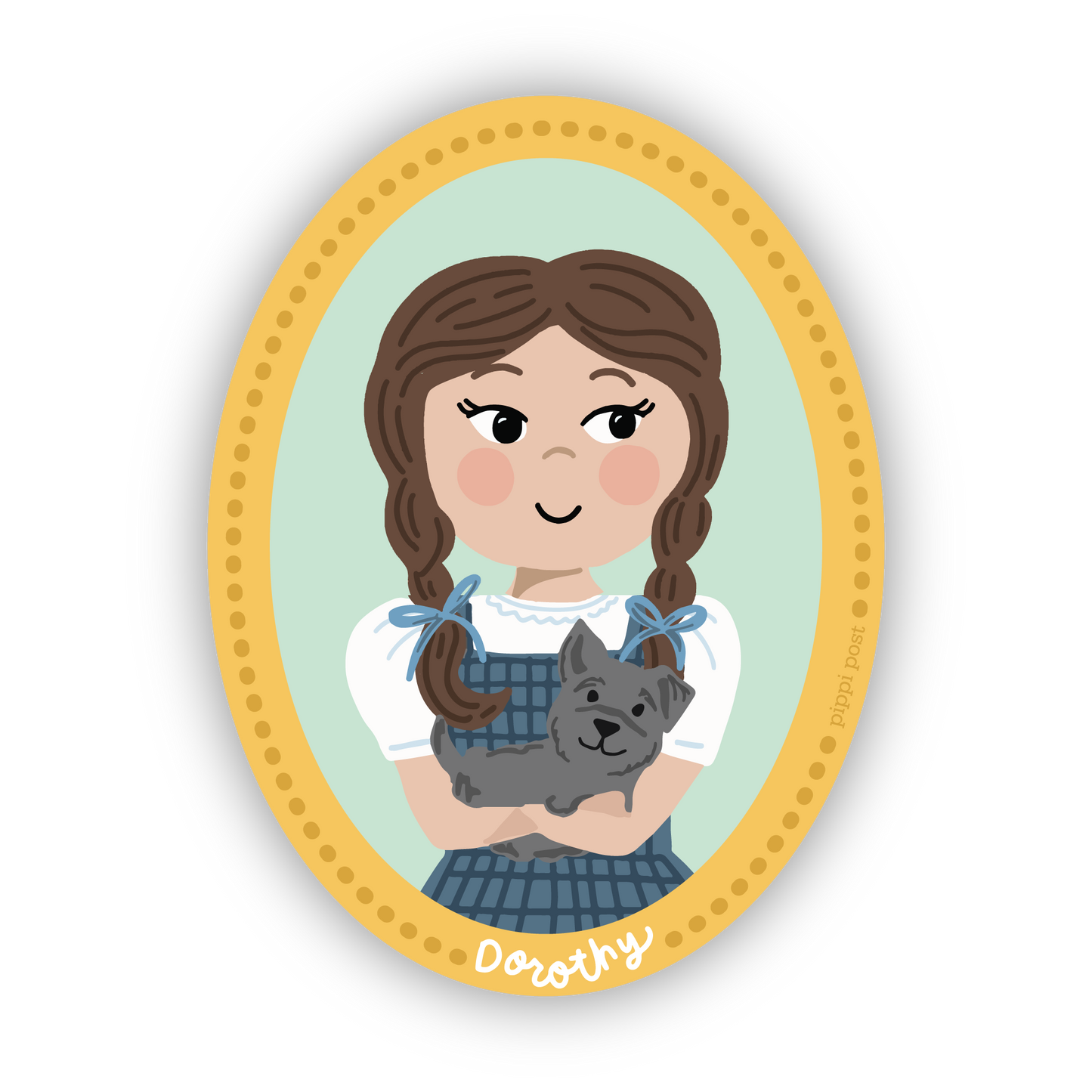Pippi Post - Wizard of Oz Dorothy Portrait Decal Sticker