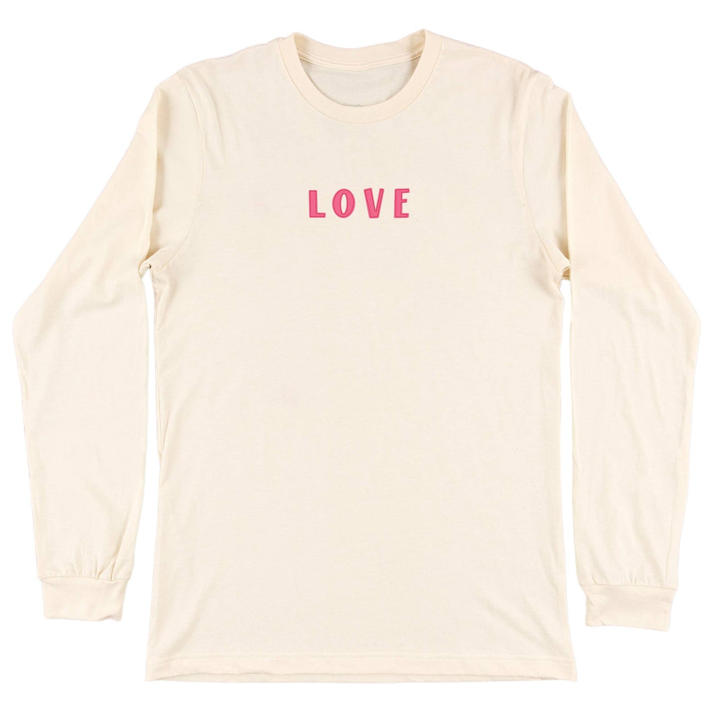 Pippi Post - All You Need Is Love - Long Sleeve Tee - Natural