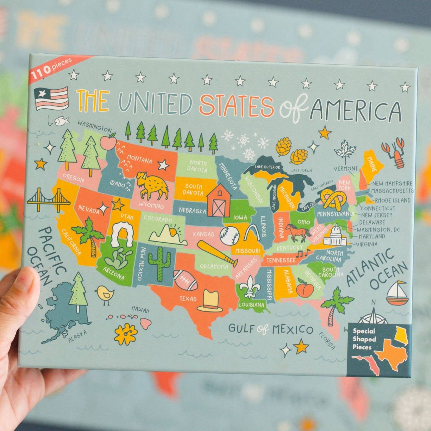 Pippi Post - USA - 110 Piece Educational Jigsaw Puzzle