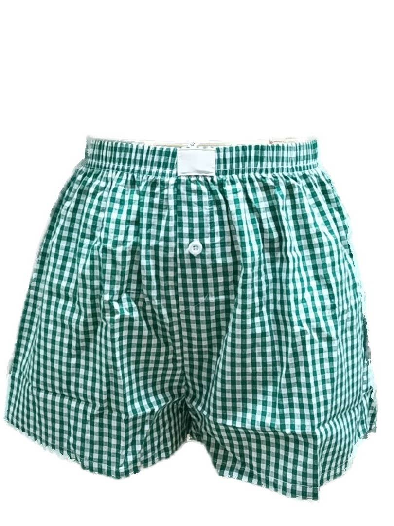 Rosa Clothing - Gingham Pull-On Boxer Shorts