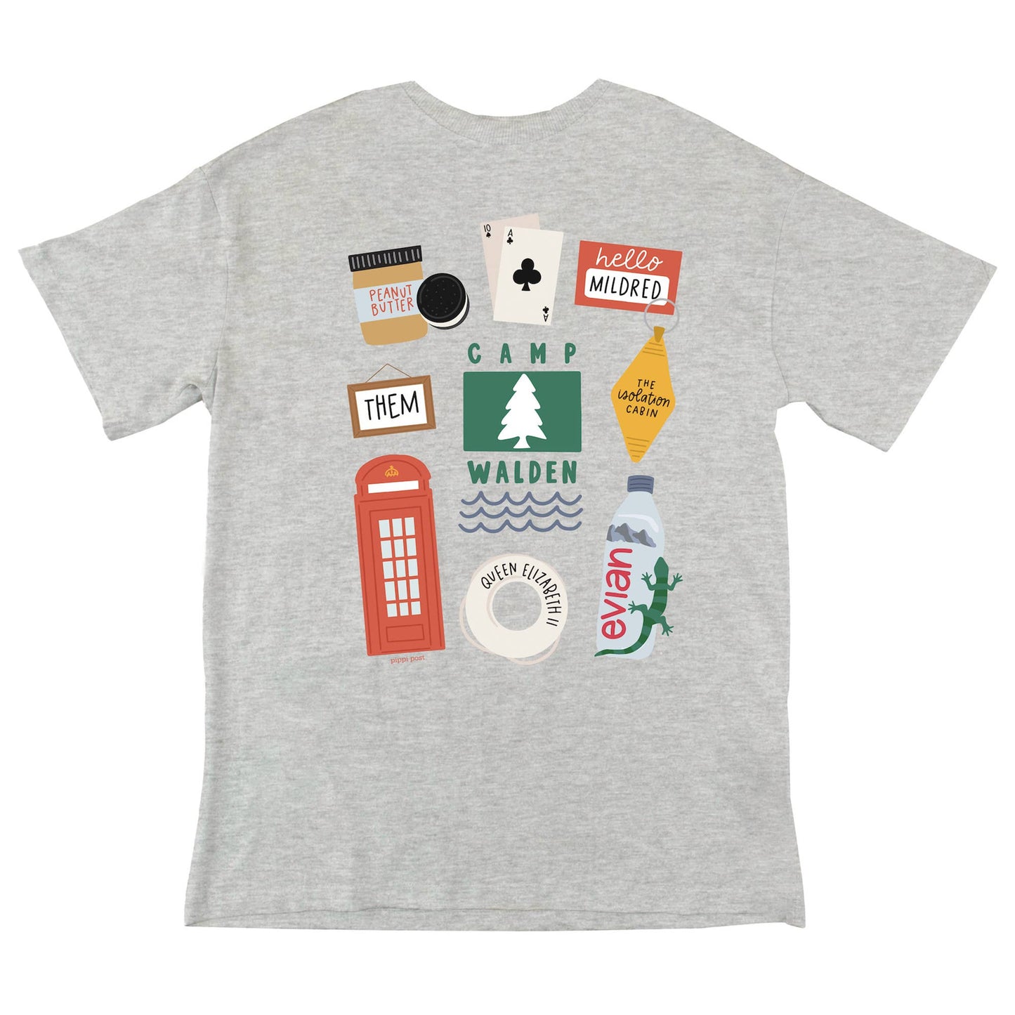 Pippi Post - Camp Walden Pippi Tee - Ash