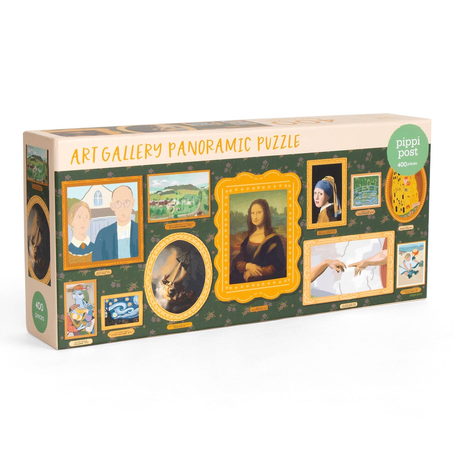 Pippi Post - Famous Works of Art - 400 Piece Panoramic Jigsaw Puzzle