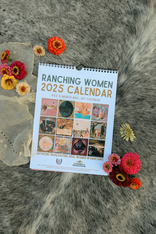 Tirzah Lane Art - Ranching Women: Women in Ranching and Tirzah Lane Art 2025 Western Cowgirl Wall Art Calendar