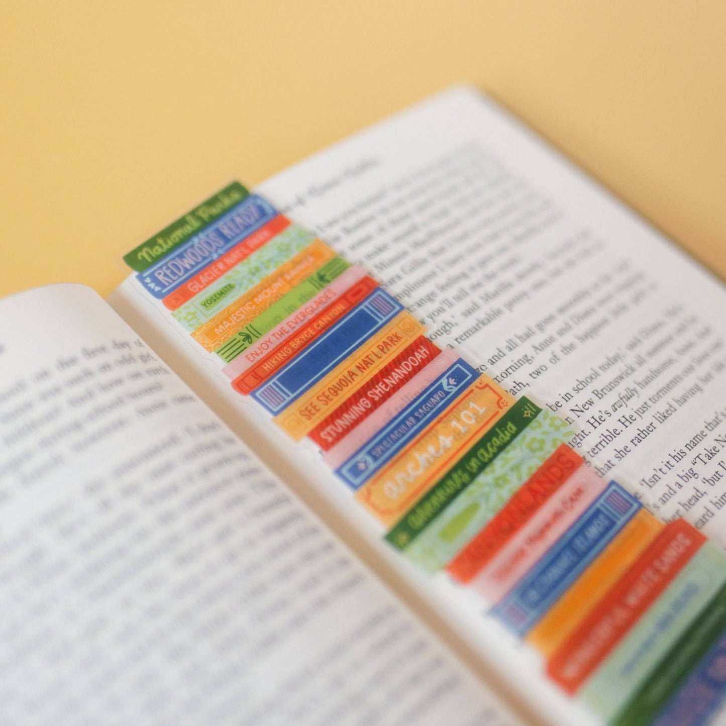 Pippi Post - National Parks Book Stack Transparent Bookmark