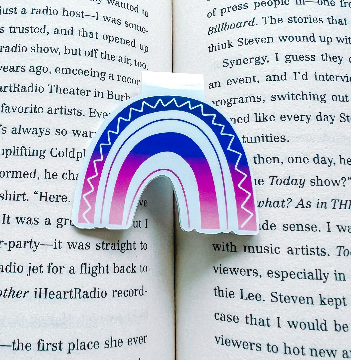 Rainbow Magnetic Bookmark | Page Saver | Bookworm