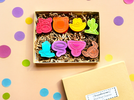 KagesKrayons - Deluxe Wild West Cowboy Crayons Gift Set