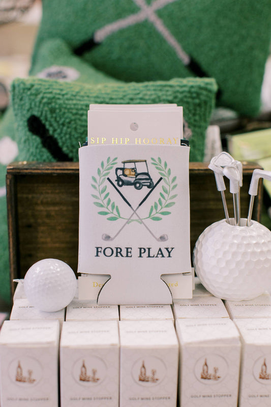 Sip Hip Hooray - Fore Play Golf Ball Masters Can Cooler- Masters