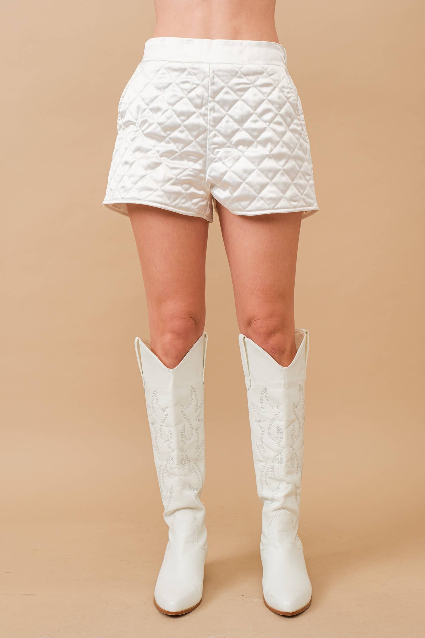 Blue B - 61234SET Quilted Crop Pocket Bomber Jacket w/ Matching Set