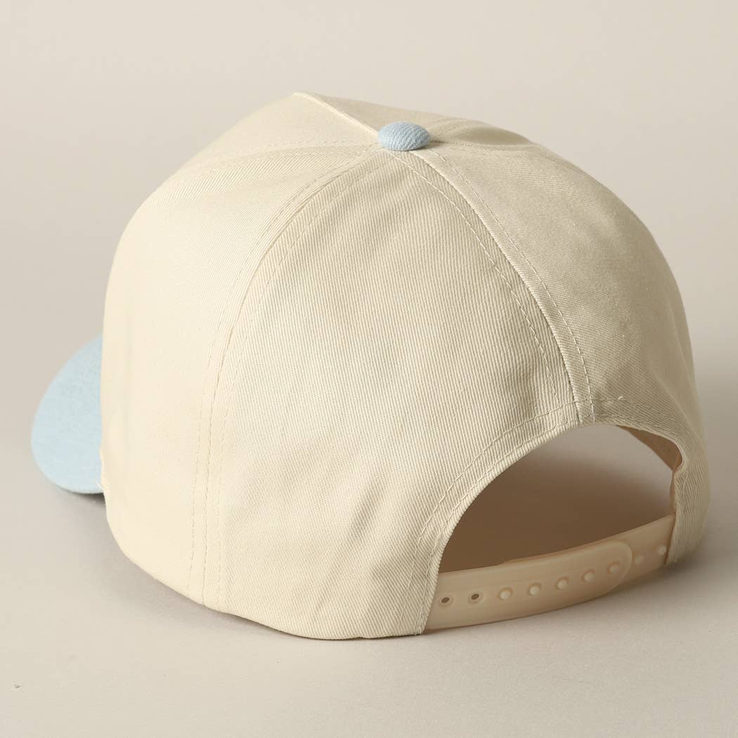 Fashion City - Detailed Cowboy Horse Embroidery Patch Denim Cap