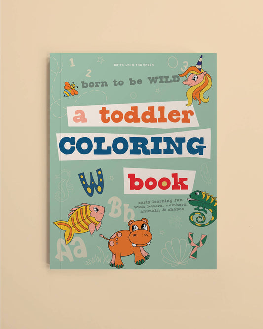 Blue Star Press - Born to be Wild: Coloring Book for Kids (summer activities)