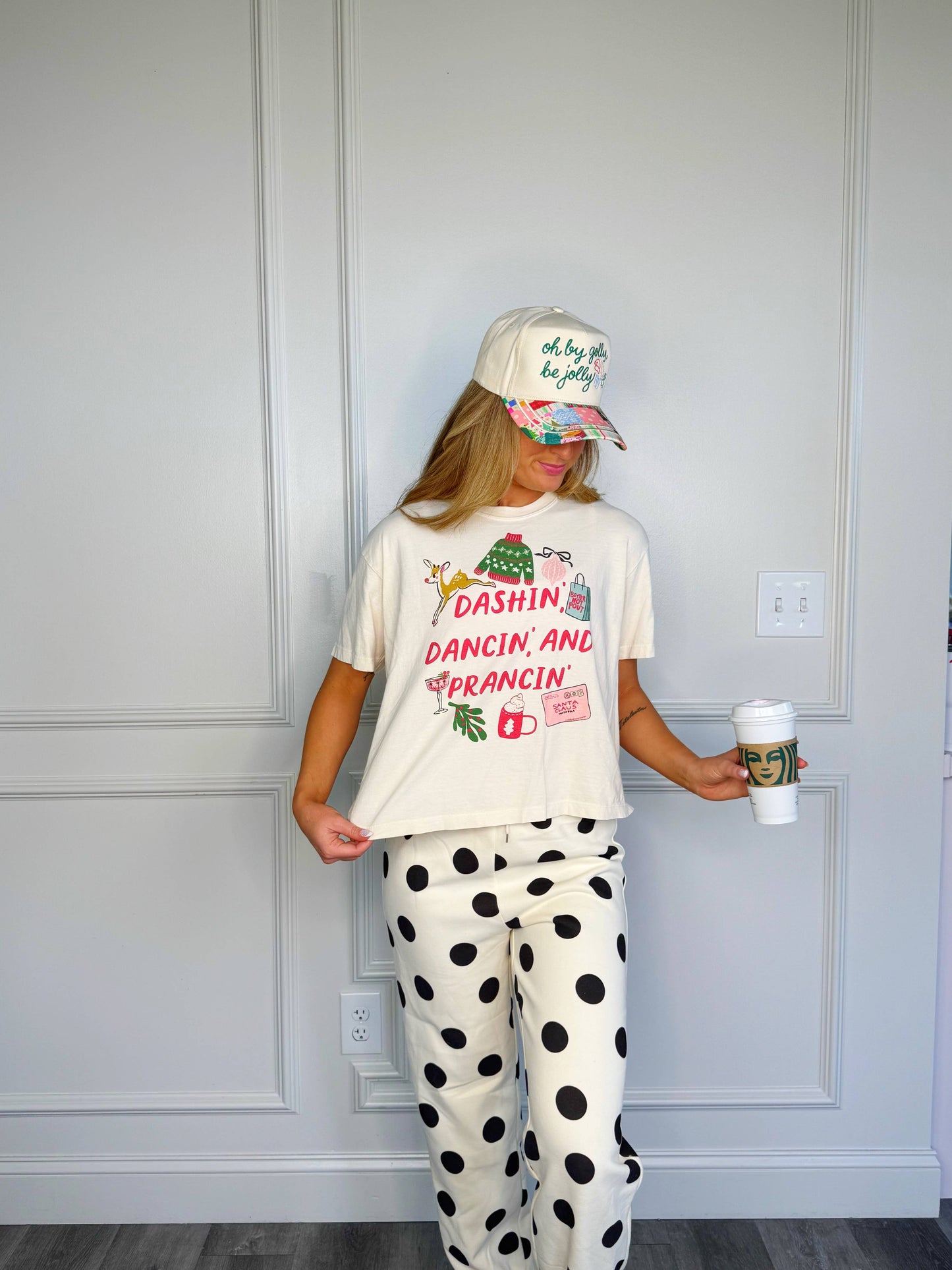 Poppy & Pine - Dashin, Dancin and Prancin Crop Tee