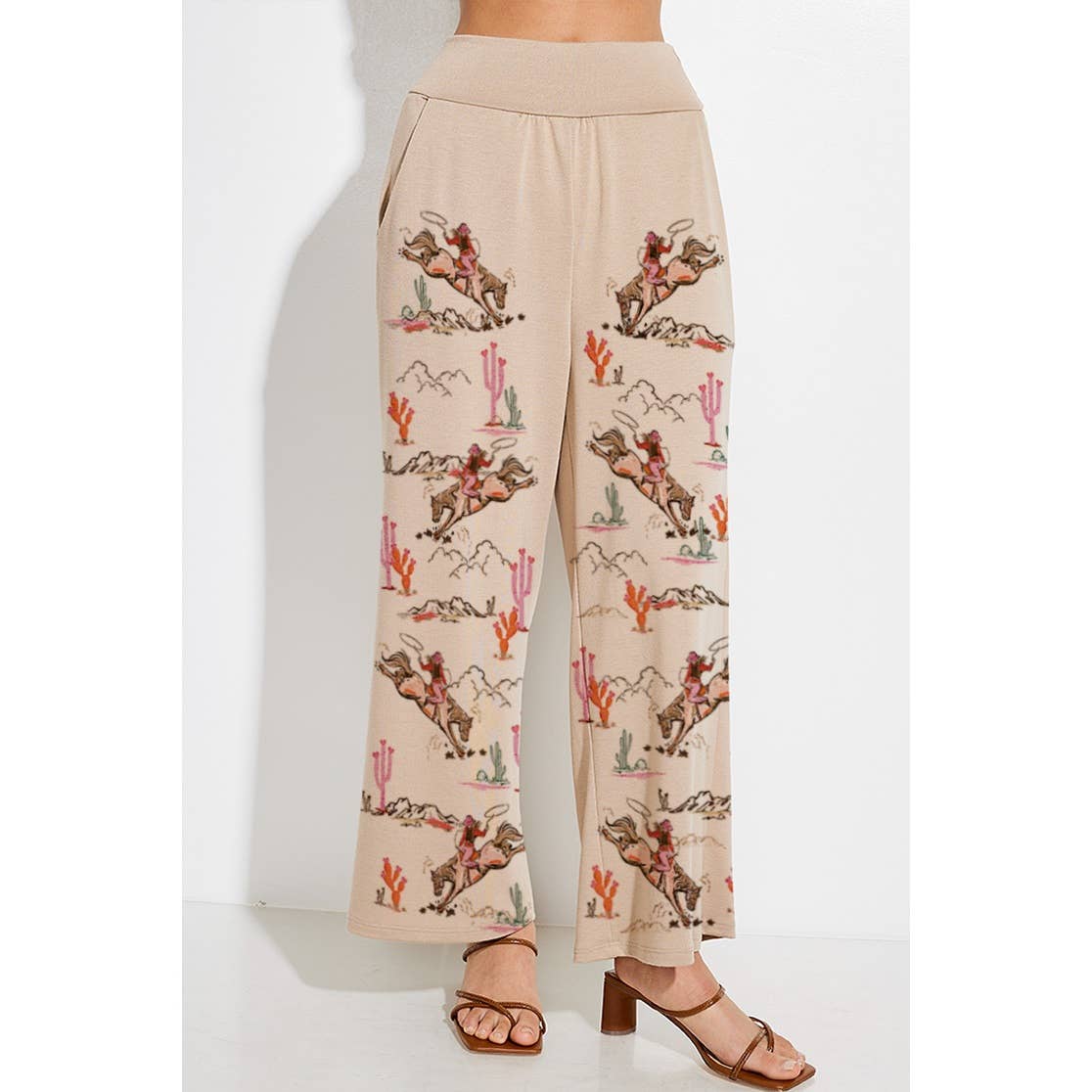 Phil Love - Cowgirl crop tank top and maximized pants set