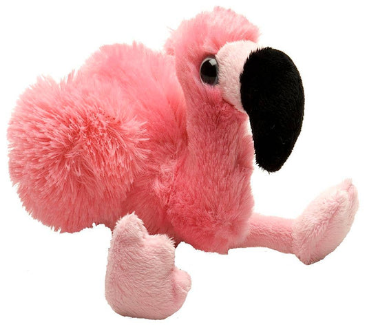 Wild Republic - Hug'Ems-Mini Flamingo Stuffed Animal - 7"