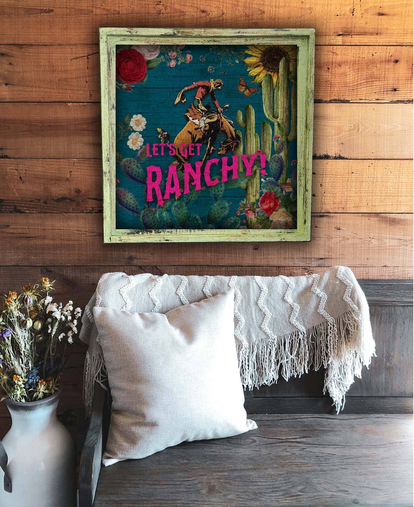 Let's Get Ranchy - Square Framed Artwork