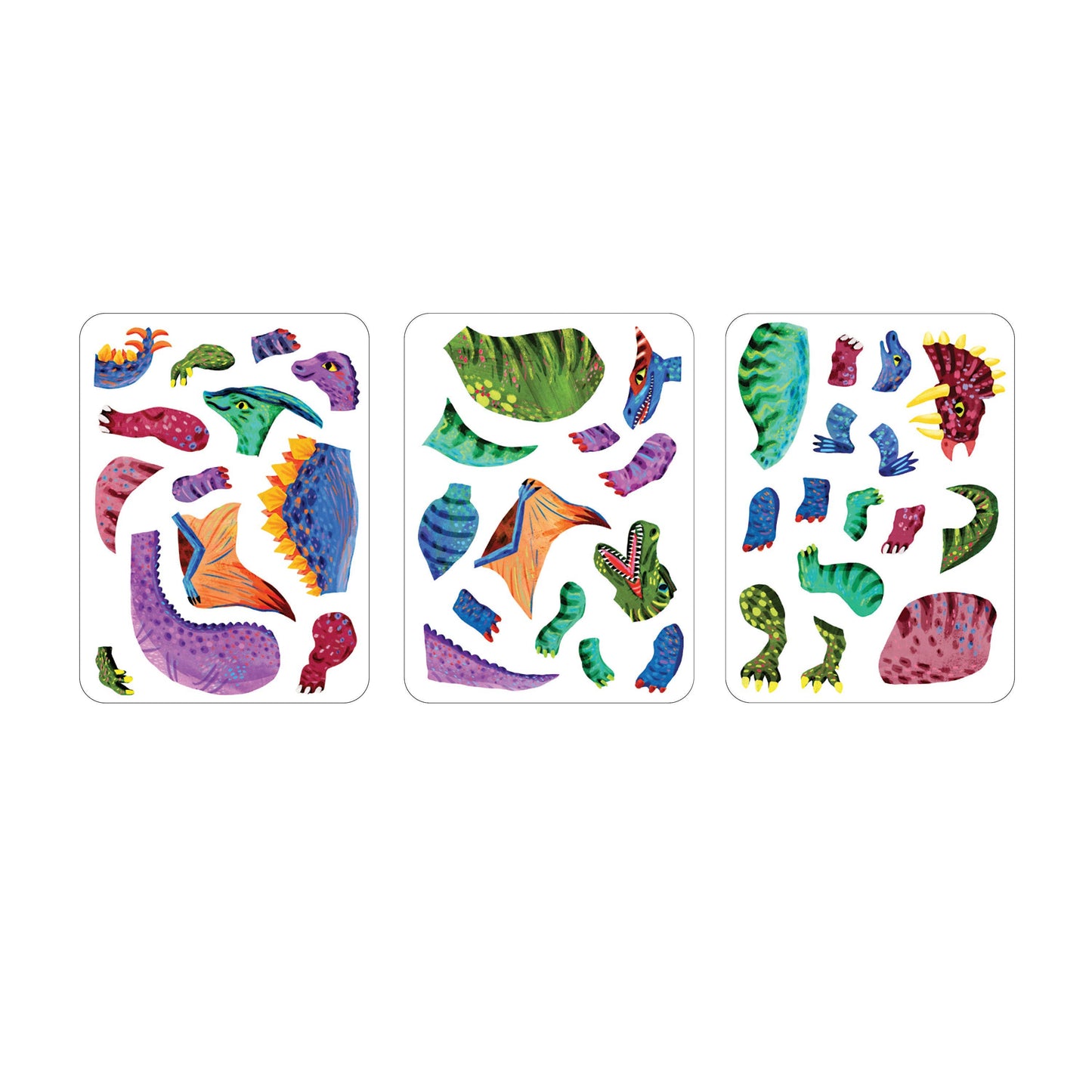 Chronicle Books - Dino Mix-Up Magnetic Build-It