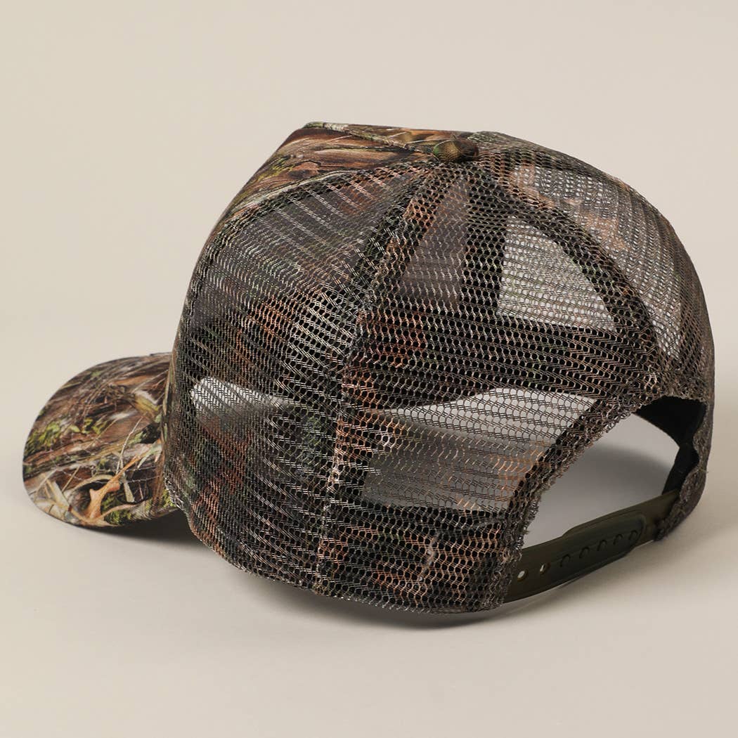 Fashion City - Cowboy and Horse Embroidery Patch Mesh Cap