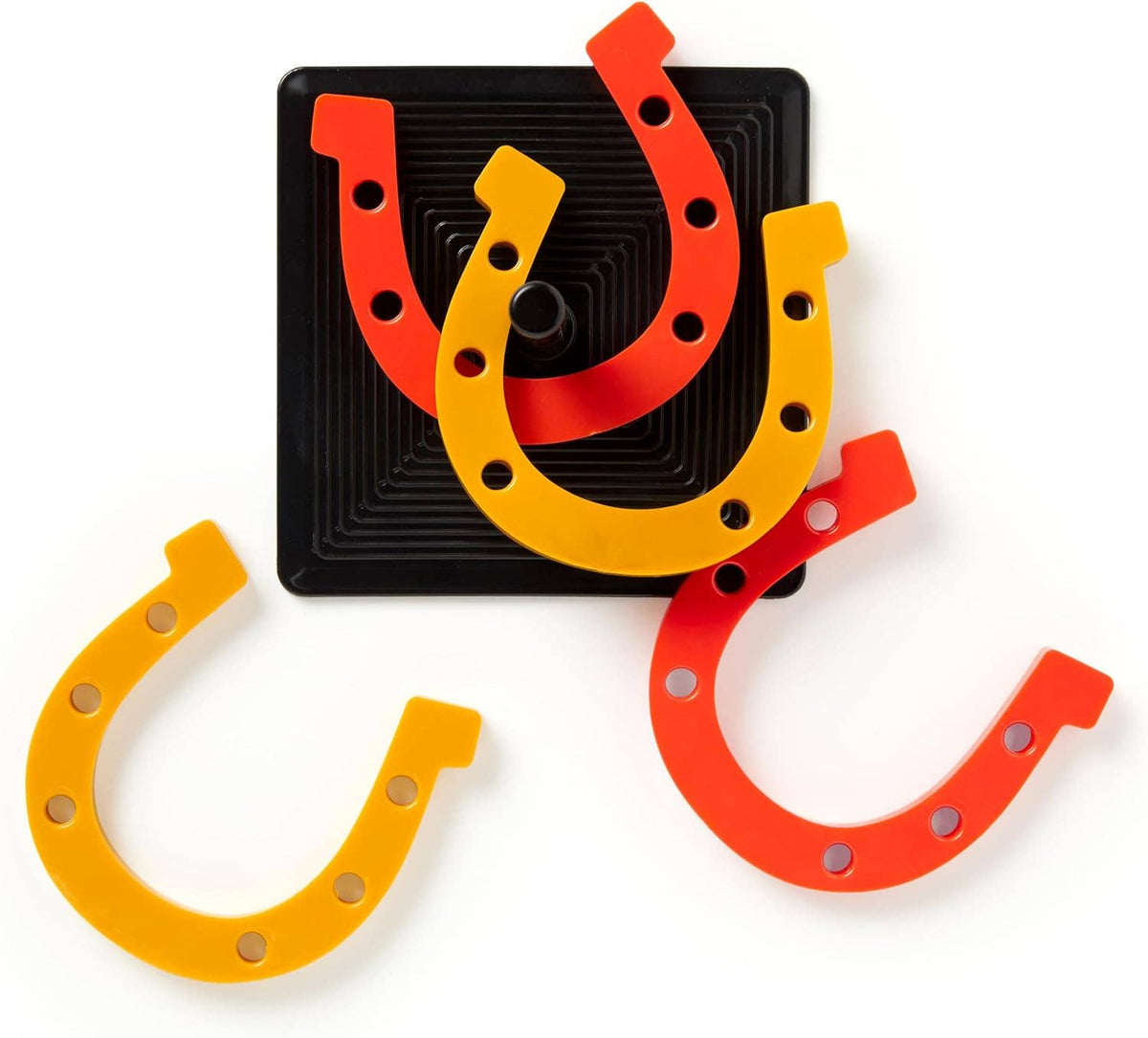 Chronicle Books - Brass Monkey Giddy Up Tabletop Horseshoes Game