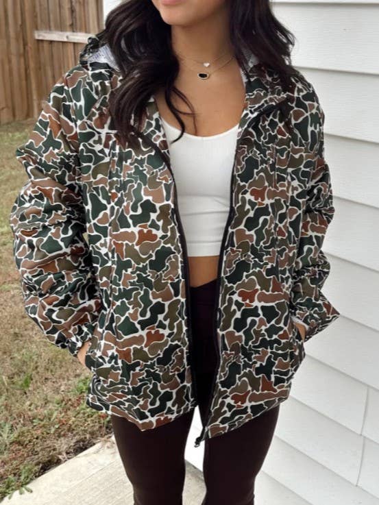 Rosa Clothing - Outdoor Hunting camo windbreaker lightweight jacket