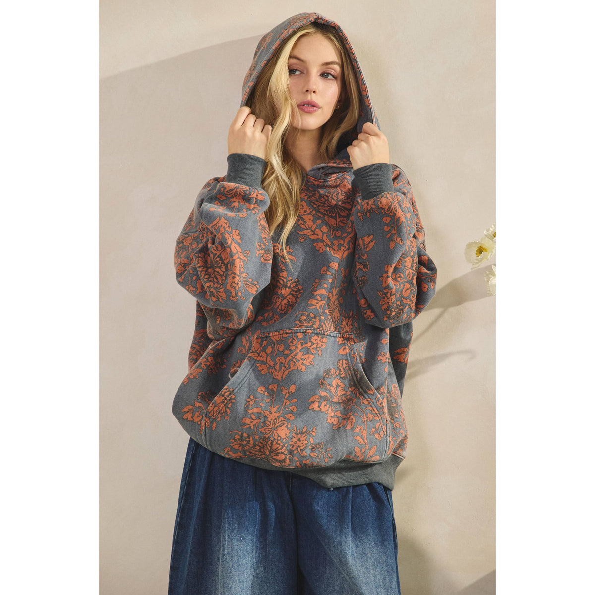 Veveret - Printed Fleece Hoodie