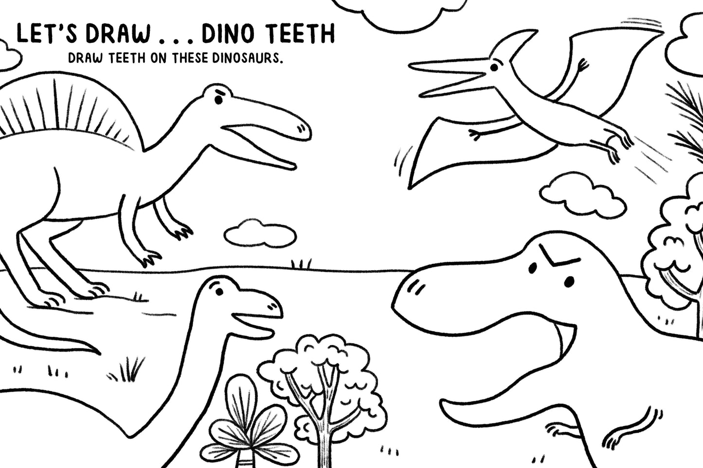 Bushel & Peck Books - Mini Doodles: Let's Draw Dinosaurs