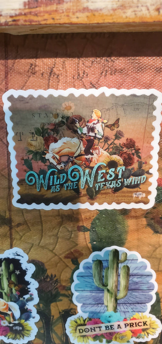 Wild as the West Texas Wind Sticker