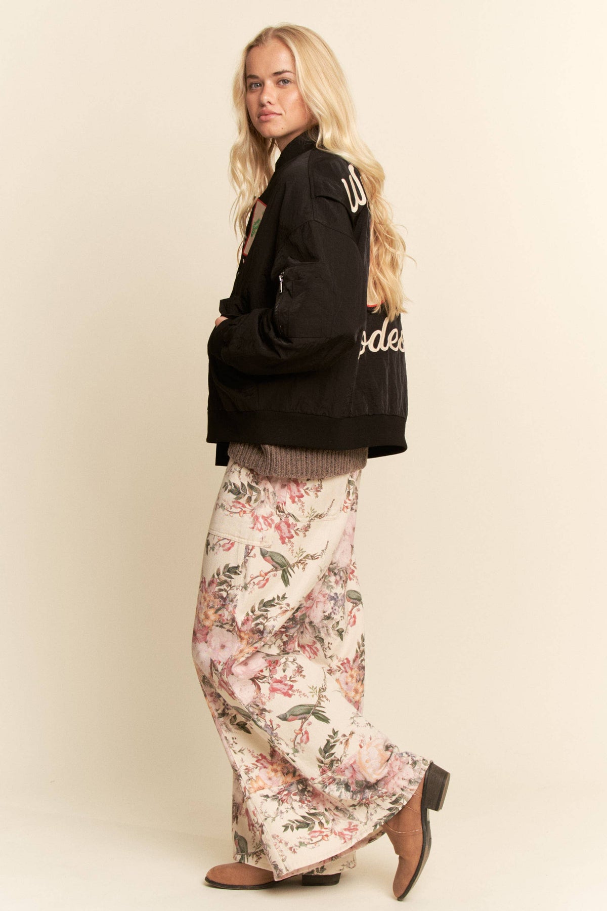Davi & Dani - West Coast Rodeo Embroidered Bomber Jacket