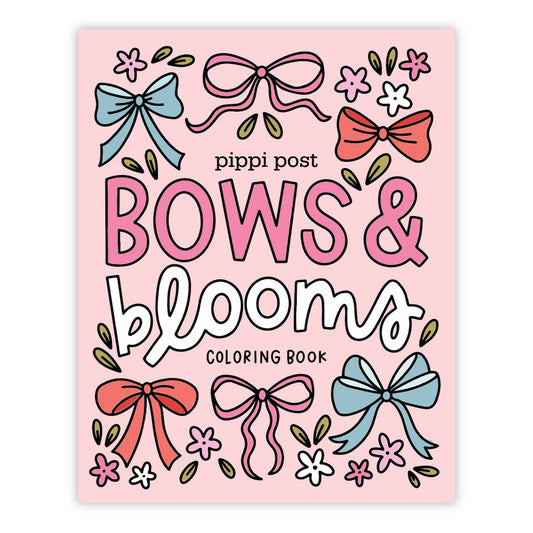 Pippi Post - Bows & Blooms Coloring Book
