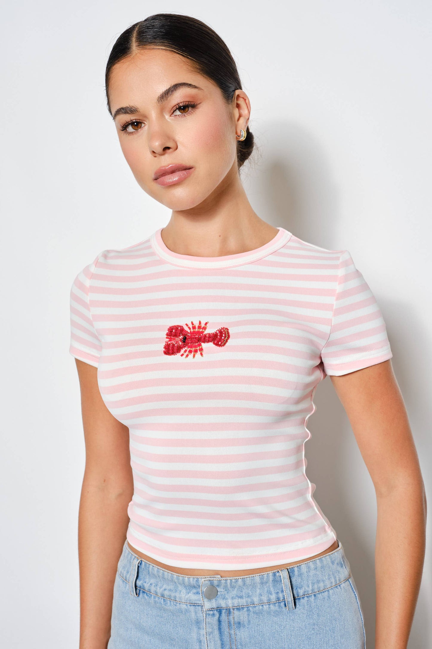 Pretty Garbage - ZANDRA LOBSTER BEADED TEE