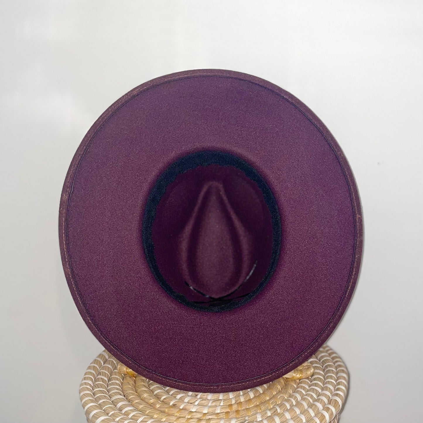 Golden Rose Flat Rimmed Felt Hat