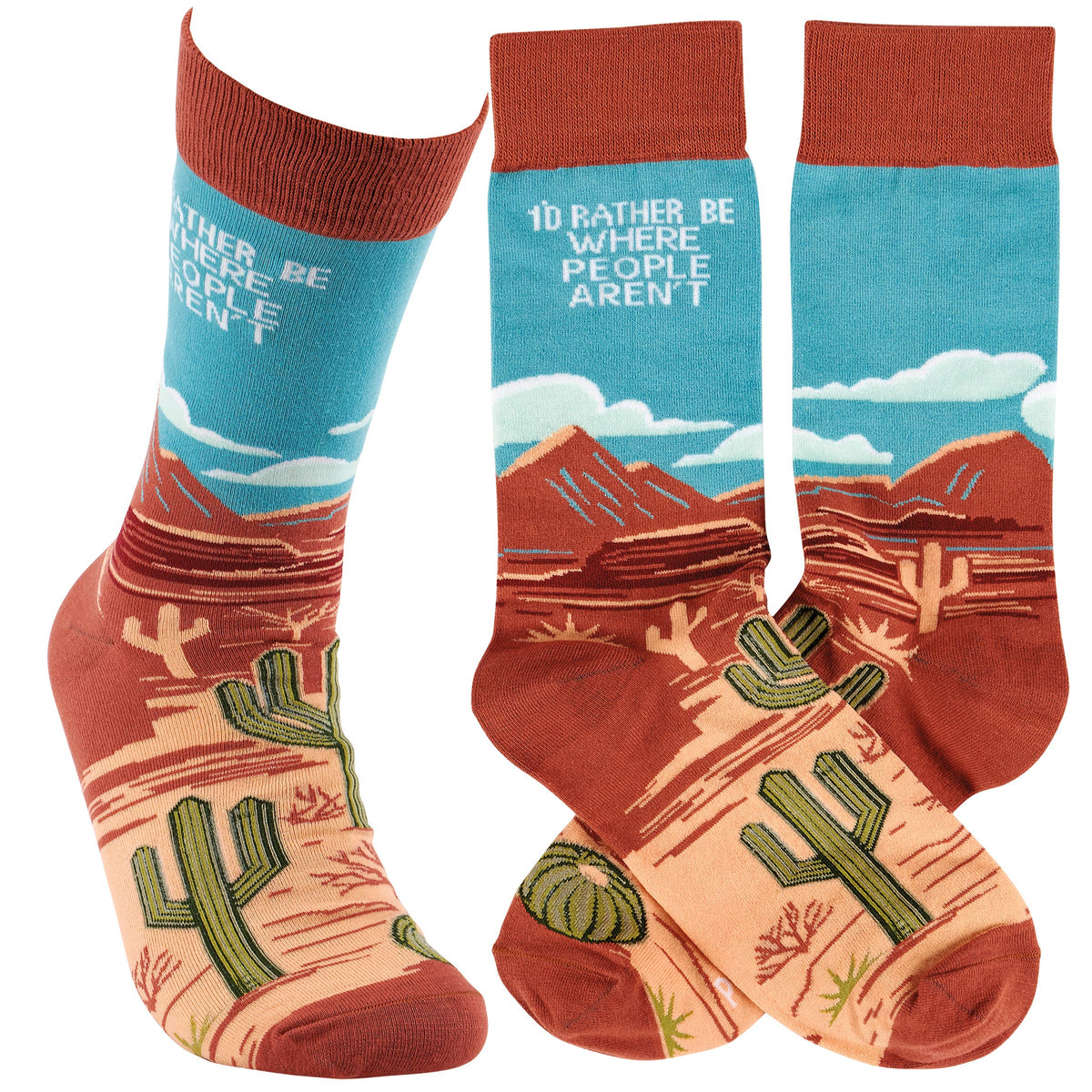 Primitives by Kathy - Rather Be Where People Aren't Socks