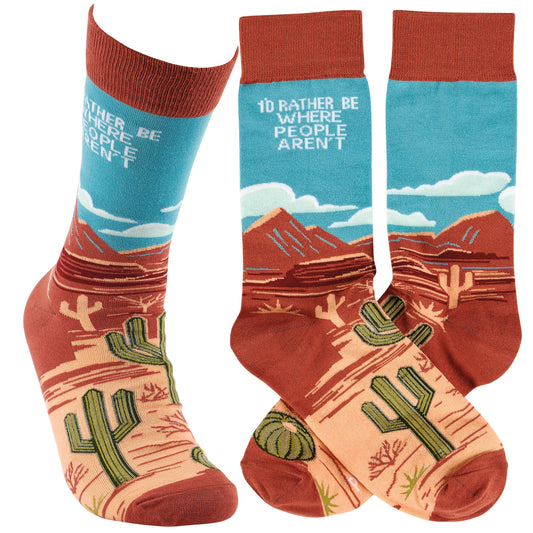 Primitives by Kathy - Rather Be Where People Aren't Socks