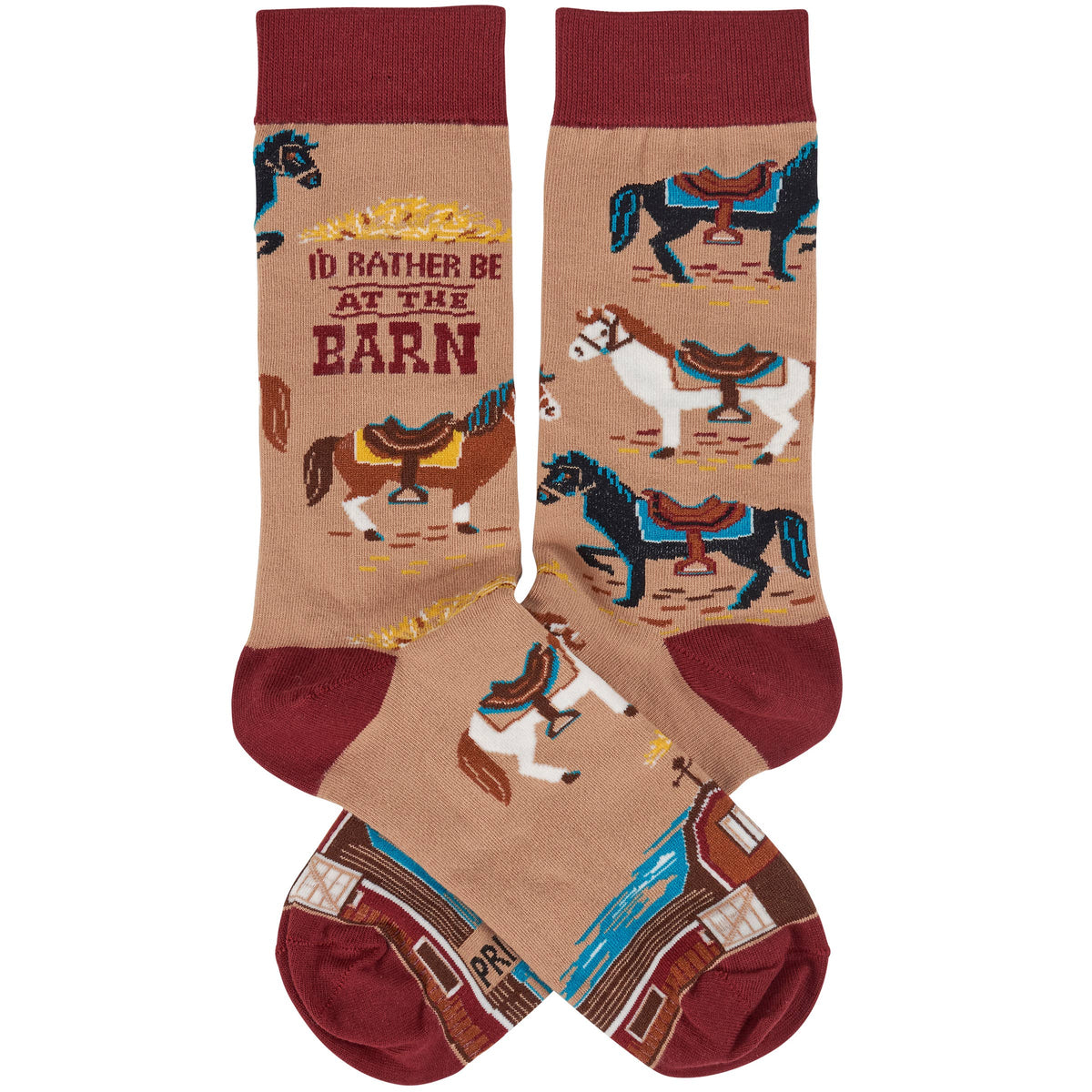 Primitives by Kathy - Rather Be At The Barn Socks