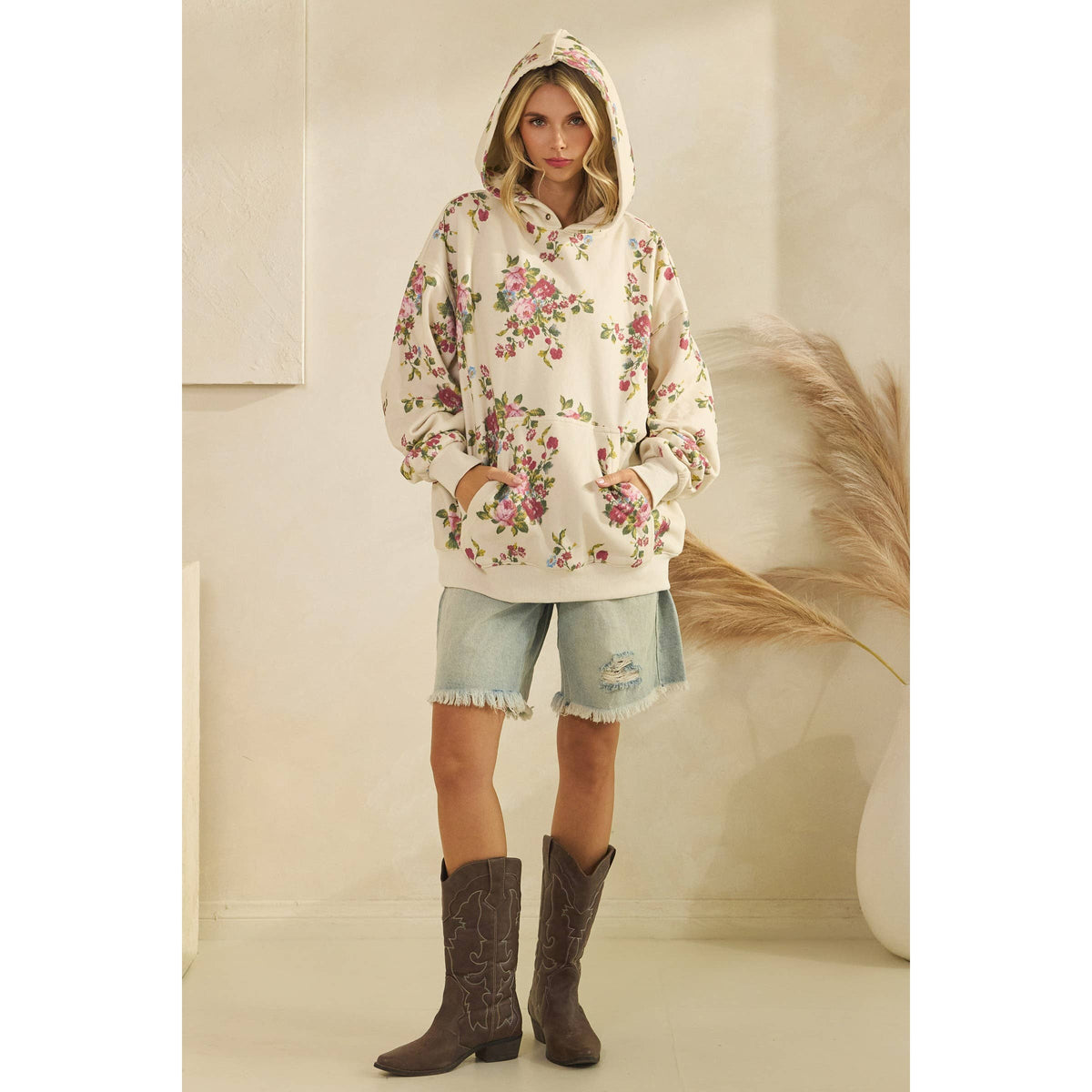 Veveret - Printed Fleece Hoodie