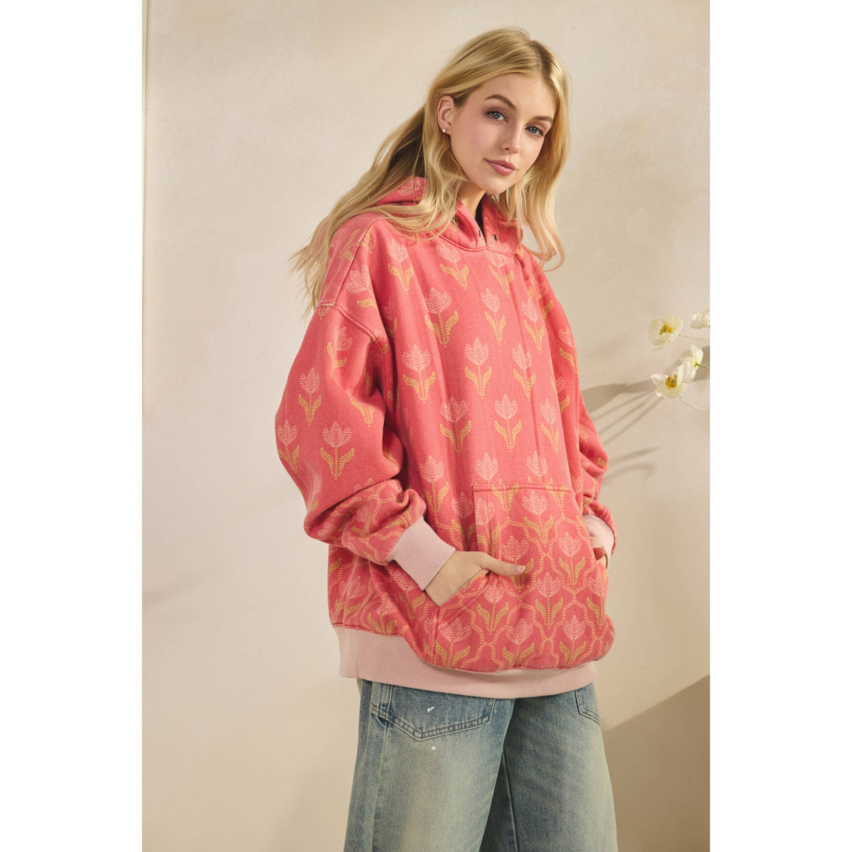 Veveret - Printed Fleece Hoodie
