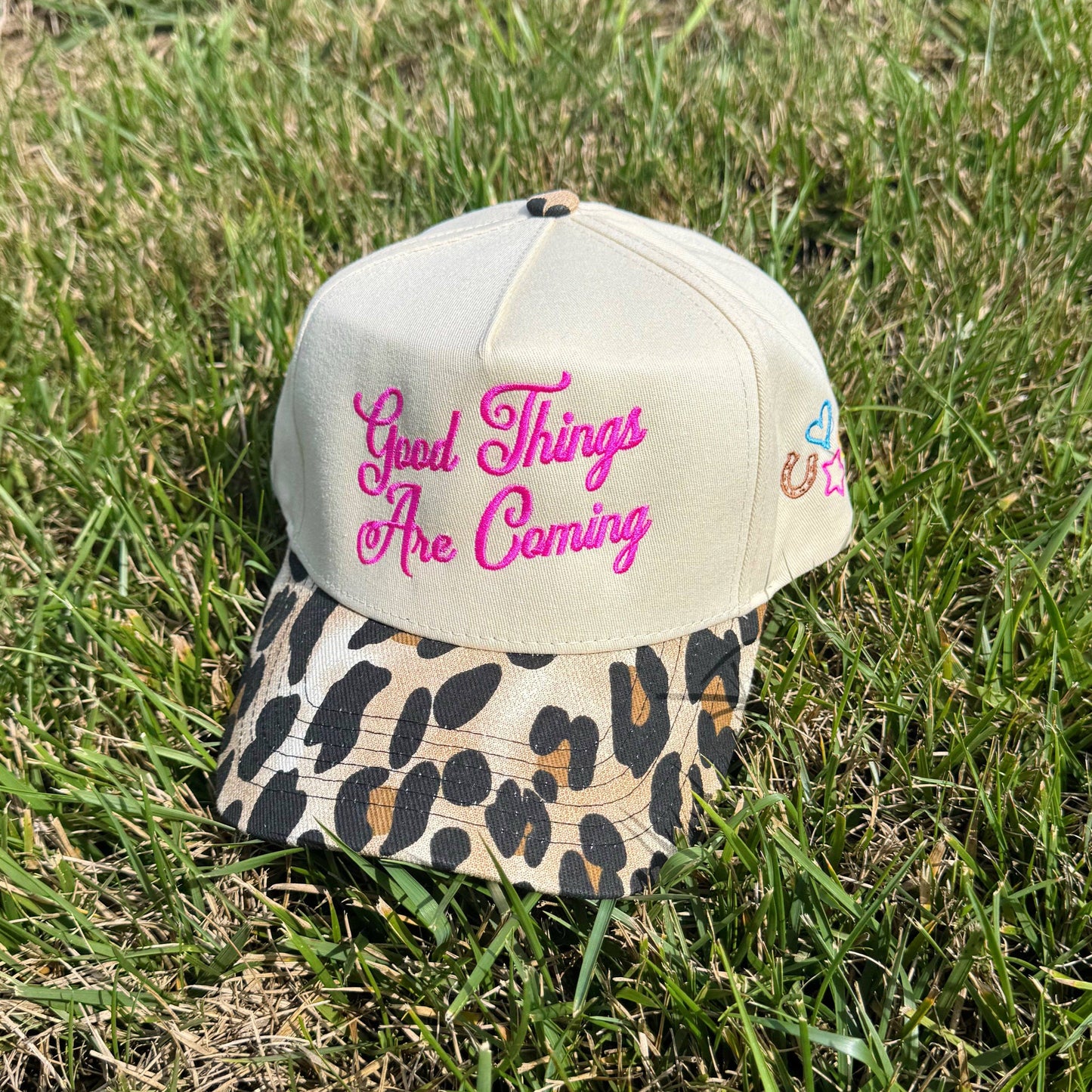 Poppy & Pine - Good Things Are Coming Leopard Hat