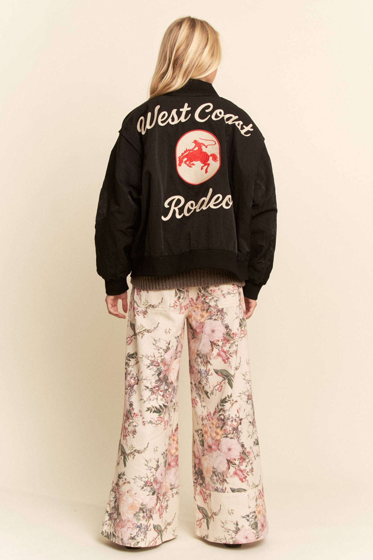 Davi & Dani - West Coast Rodeo Embroidered Bomber Jacket