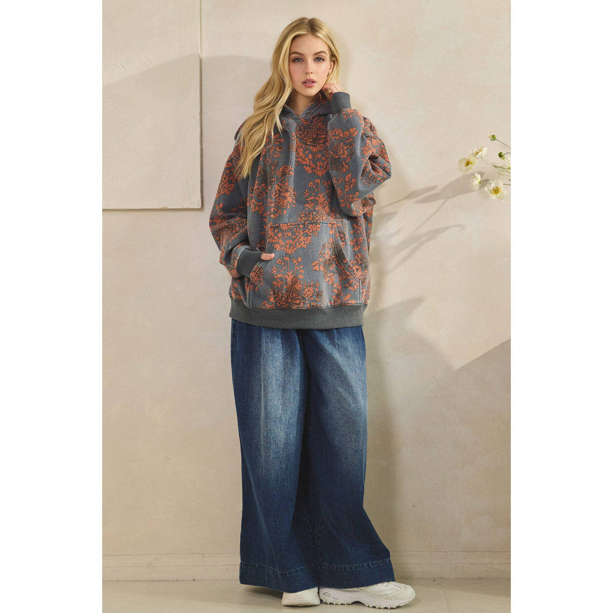 Veveret - Printed Fleece Hoodie