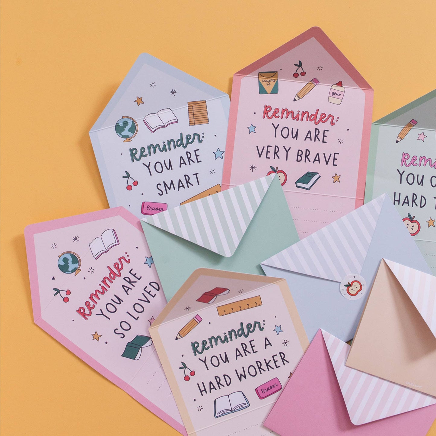 Pippi Post - Lunch Box Stationery Notes Set