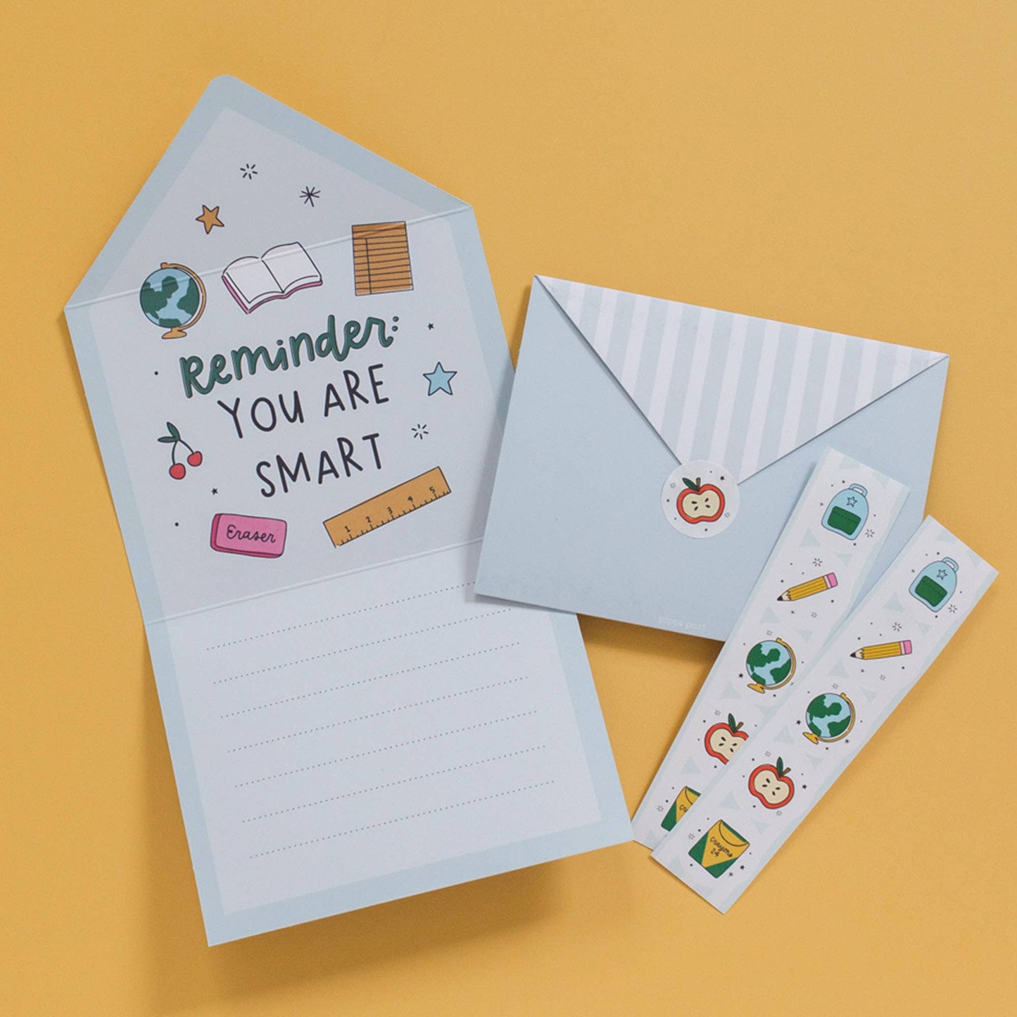 Pippi Post - Lunch Box Stationery Notes Set