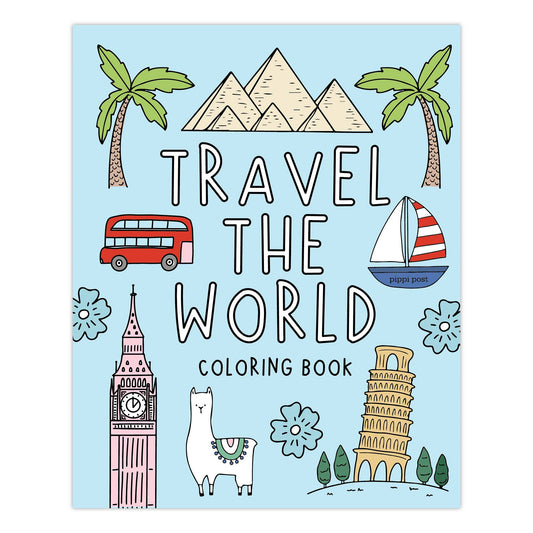 Pippi Post - Travel the World Coloring Book