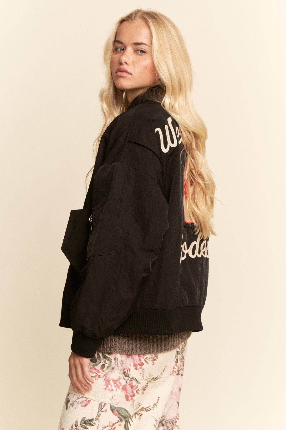 Davi & Dani - West Coast Rodeo Embroidered Bomber Jacket