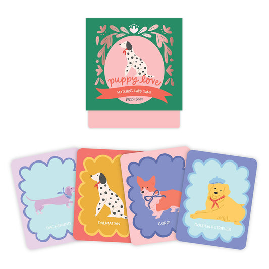 Pippi Post - Dapper Dogs Puppy Love Matching Memory Card Game