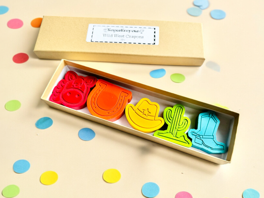 KagesKrayons - Cowboy Wild West Crayons Gift Box
