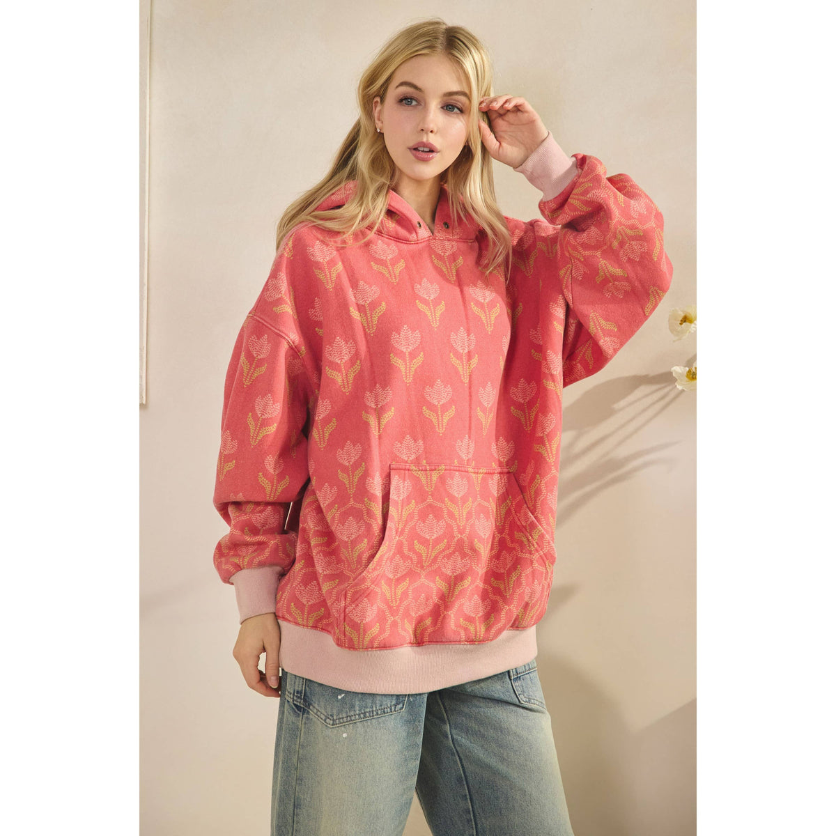 Veveret - Printed Fleece Hoodie
