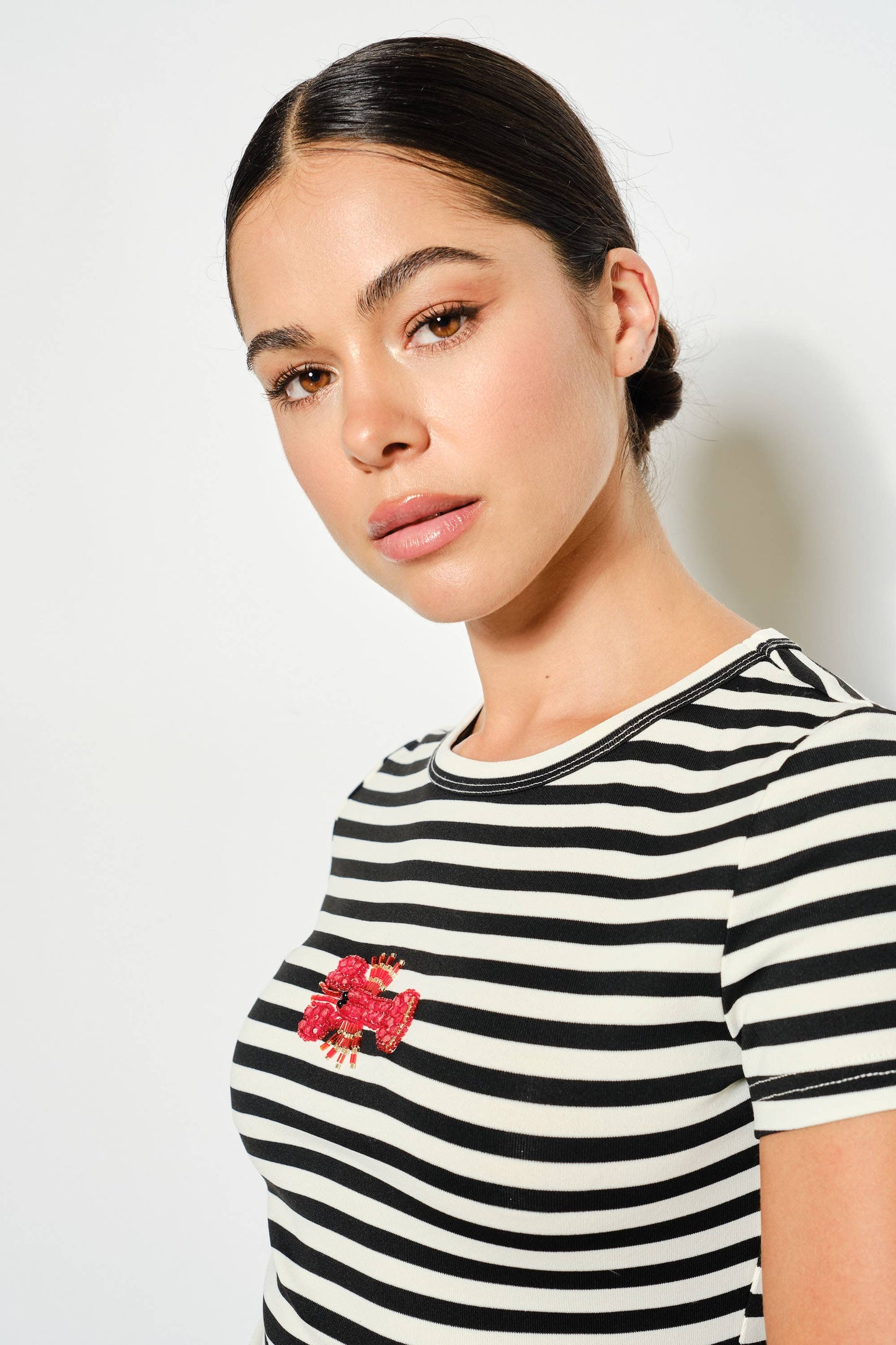 Pretty Garbage - ZANDRA LOBSTER BEADED TEE