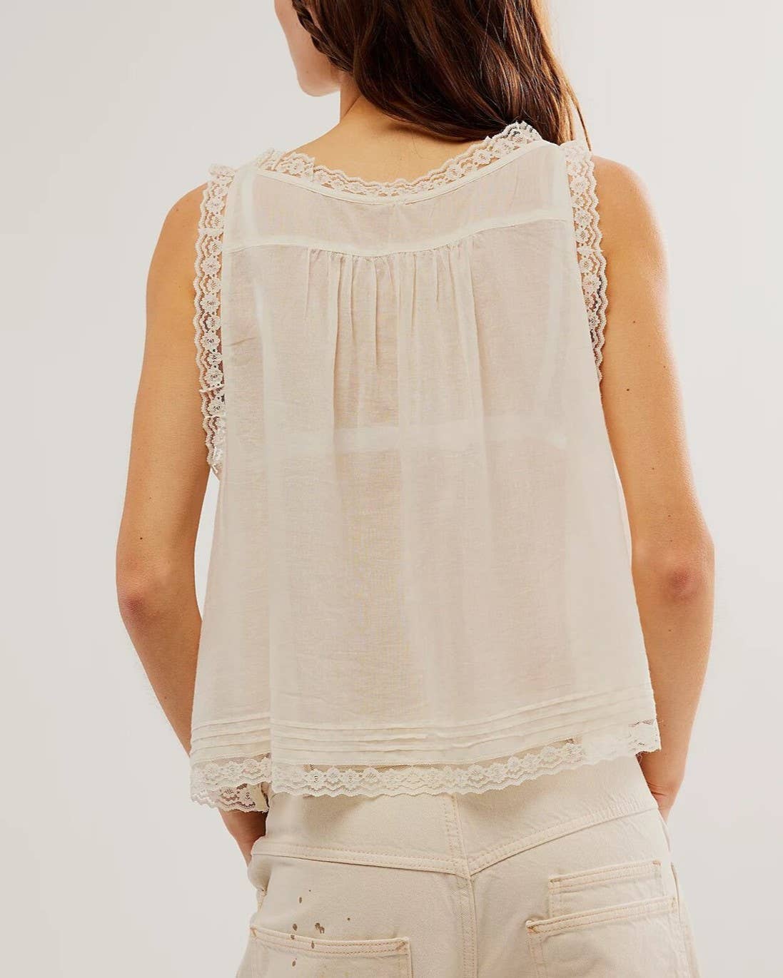 Rosa Clothing - Y2K Sexy Lace Patchwork Buttons Camisole