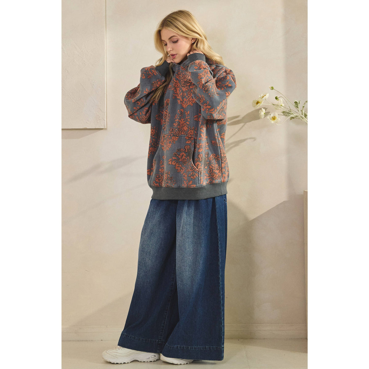 Veveret - Printed Fleece Hoodie
