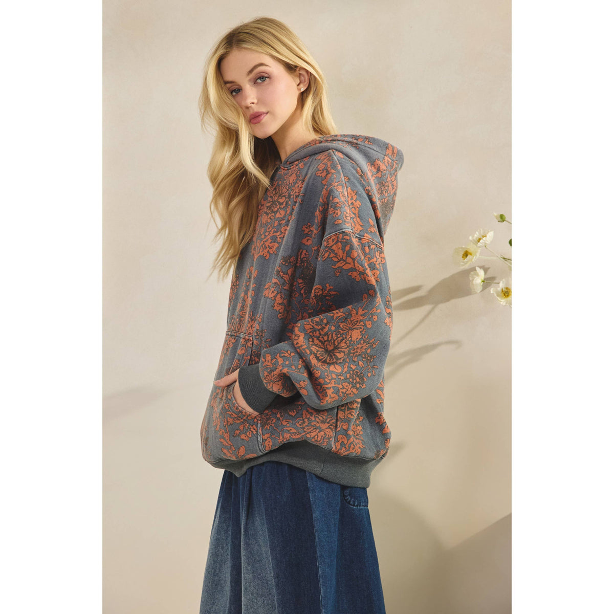 Veveret - Printed Fleece Hoodie