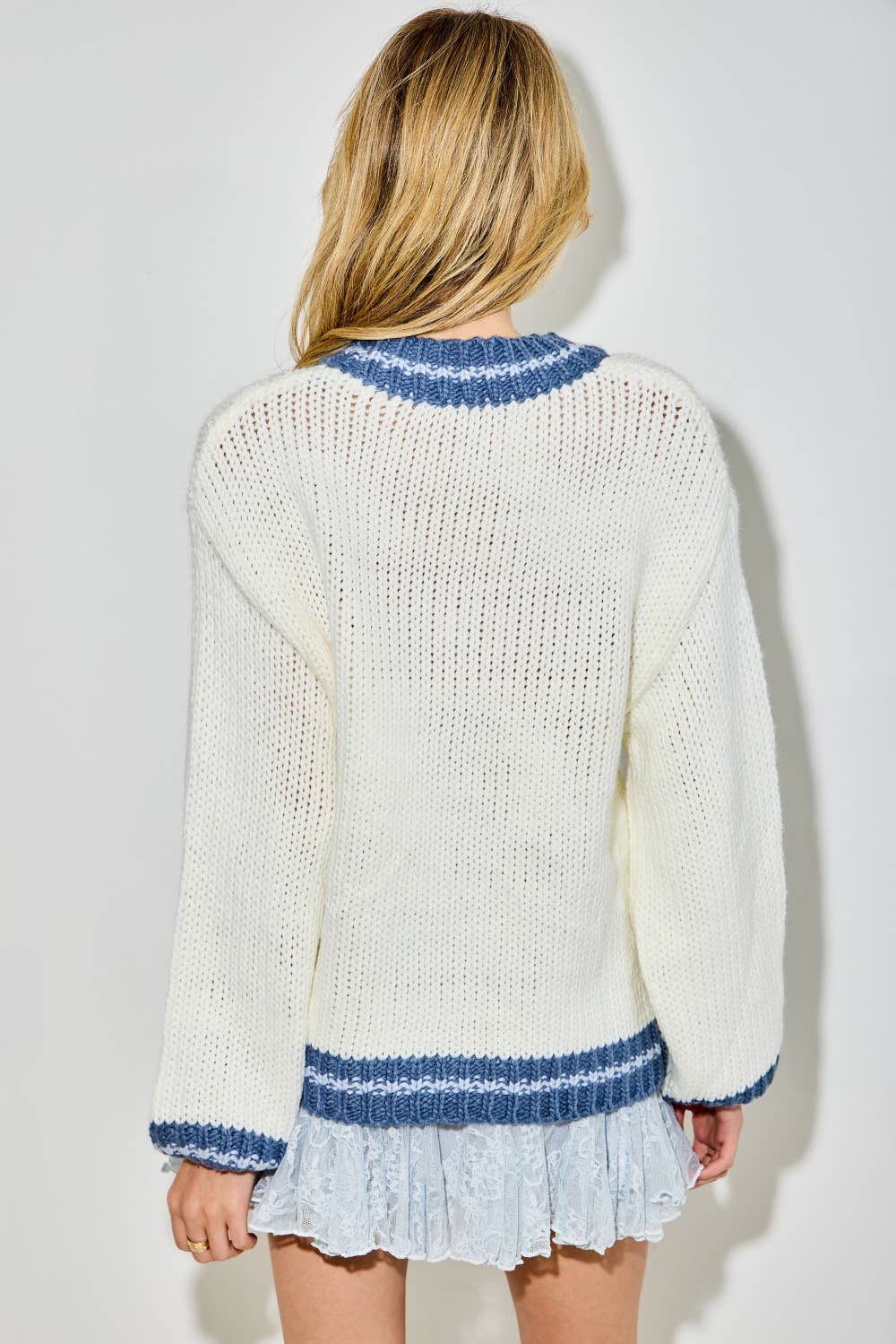 Baevely by Wellmade USA - RODEO KNIT SWEATER